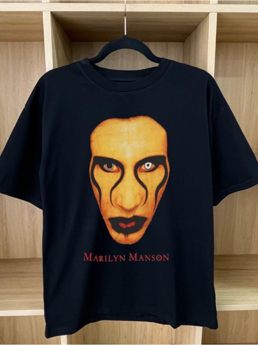Marilyn Manson's Classic Mask Makeup Portrait T-shirt